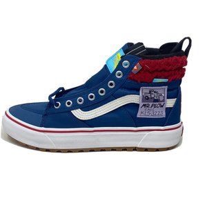 Vans Sk8 Hi The Simpsons Mr. Plow Women's 9 Men's 7.5 Skate Shoes New Blue Red